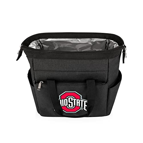 PICNIC TIME NCAA Ohio State Buckeyes On The Go Lunch Bag, Soft Cooler Lunch Box, Insulated Lunch Bag, (Black) 10 x 6 x 10.5