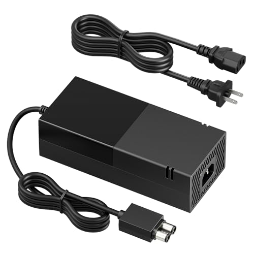 New Power Supply Cord for Xbox One Power Brick, AC Adapter Xbox 1 Controller Charger, Replacement Charger Power Cord Cable for Microsoft Xbox One