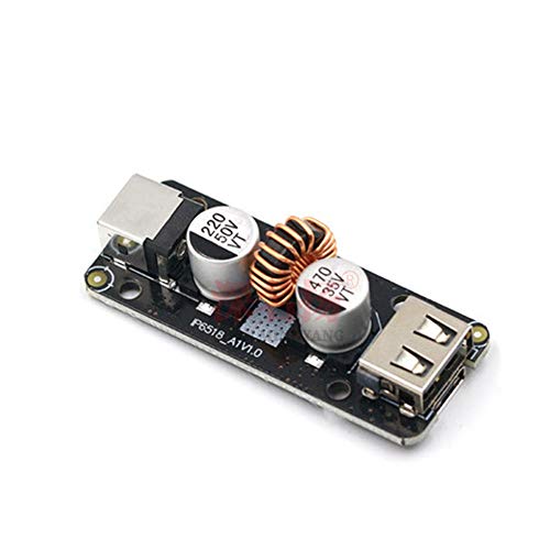 JacobsParts 45W 12V/24V DC to USB Type C PD & Type A QC3.0 DC Fast Charge Step-Down Buck Power Adapter 5.5 x 2.1mm IP6518