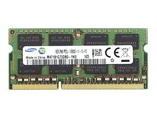 Samsung 8GB PC3L-12800S DDR3-1600 2RX8 Non-ECC SODIMM Memory M471B1G73DB0-YK0