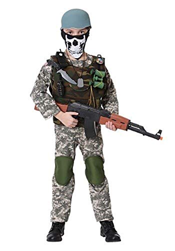 Camo Trooper Value Costume, Child's Medium