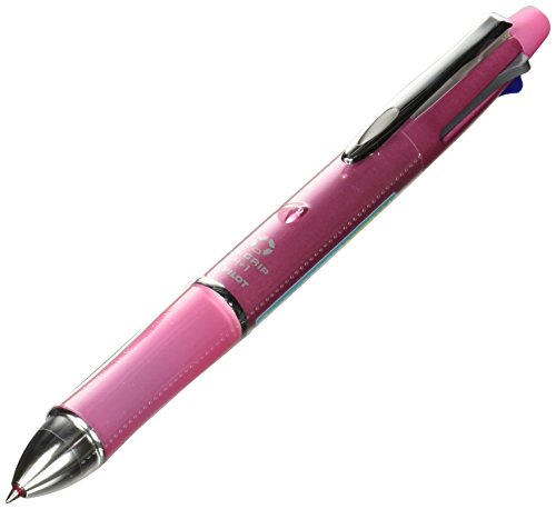 Pilot Multi Function Doctor Grip 4+1 Pen with 0.7mm Acro Ink Ballpoint & 0.5mm Mechanical Pencil, Shell Pink (BKHDF1SEF-SP)