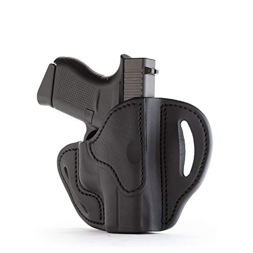 1791 Gunleather Glock 43 Holster, Right Hand OWB G43 Leather Gun Holster for Belts. Fits Glock 43 and Ruger LC9 & Ruger SR22