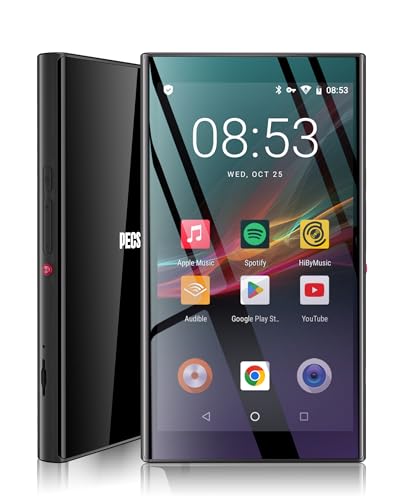 Pecsu 5 inch MP3 Player with Bluetooth and WiFi mp3 Player for Kids Music Player, Supports APP Store, Browser, Spotify, YouTube, with Parental Controls for Kids (G5)