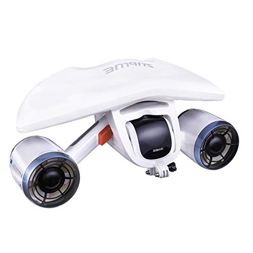 sublue WhiteShark Mix Underwater Scooter Dual Propellers with Camera Mount for Scuba Diving Snorkeling (US Version)