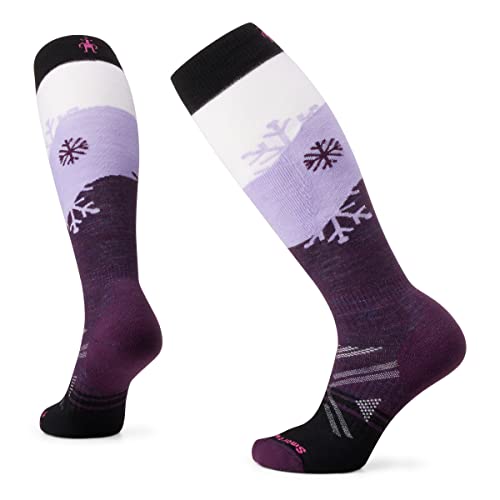 Smartwool Ski Full Cushion Snowpocalypse Pattern OTC Sock - Women's, Purple Iris, M