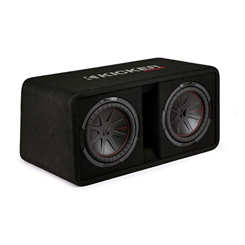 KICKER CompR 10'(25cm) Dual subwoofers in Vented encl, 2ohm, RoHS Compliant