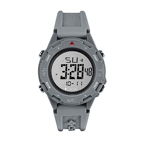 Columbia Timing Trailhead Digital Collection Men's Watch with Grey Dial and Grey Silicone Strap
