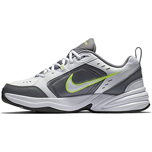 Nike Men's Air Monarch IV Cross Trainer, White/White-Cool Grey-Anthracite, 7 Regular US