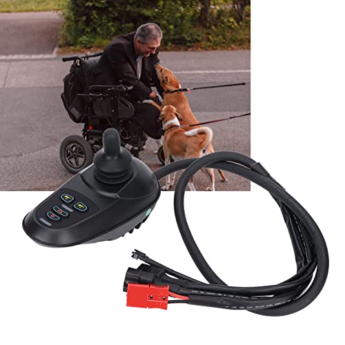 Joystick Controller for Electric Wheel Chair for Disabled People 24V DC Electric Wheelchair Joystick Controller Universal Direction Controller Without Electromagnetic Brake Wheelchairs Accessory