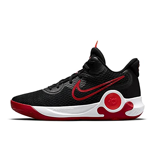 Nike Men's KD Trey 5 IX Basketball Sneakers, Black/White-bright Crimson-university Red, 10.5