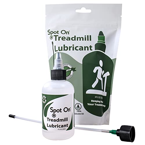 Premium Treadmill Belt Lubricant - Made in The USA - Patented Application Tube and Precision Twist Cap - 100% Pure Silicone - Spot On