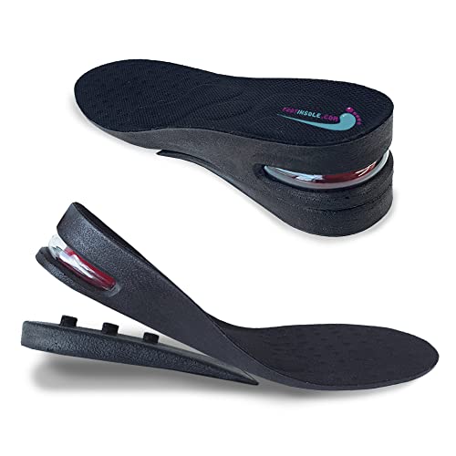 FOOTINSOLE.COM Height Increase Shoe Insoles with Air Cushion (2 Layers (2' UP), (Men's 7-11))