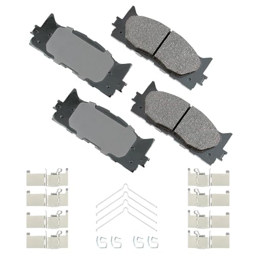 Akebono ACT1222A Ultra-Premium Ceramic Front Disc Brake Pads , GREY