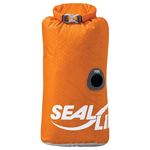 SealLine Blocker PurgeAir Dry Sack Waterproof Stuff Sack, Orange, 20-Liter