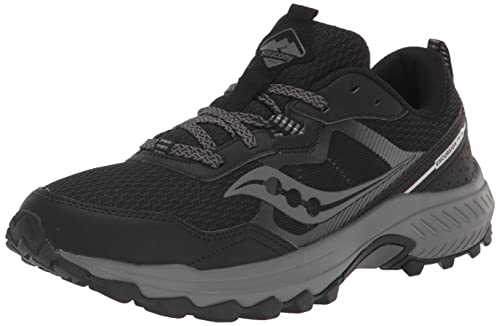 Saucony Women's Excursion TR16 Trail Running Shoe, Black/Charcoal, 8.5
