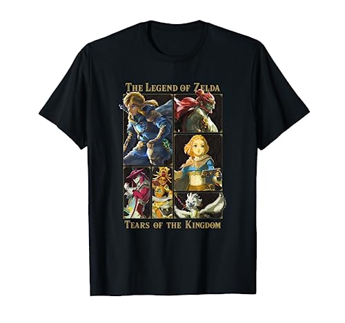 The Legend of Zelda Tears Of The Kingdom Panels Collage T-Shirt