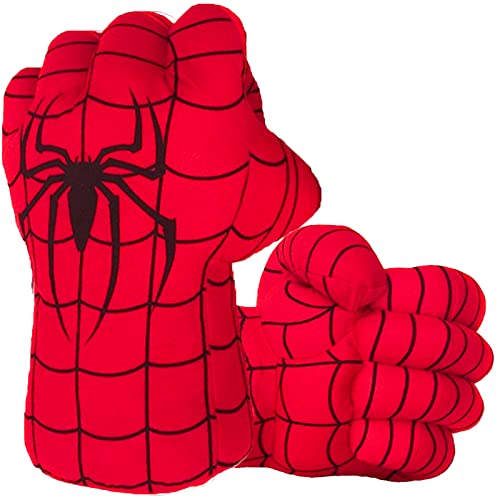 Superhero Gloves Superhero Toy Hands Kids Soft Plush Superhero Gloves Cosplay for Boy Girl Christmas Halloween Birthday Gift