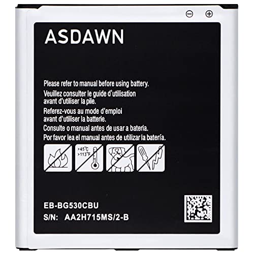 ASDAWN for Samsung Galaxy J3 EB-BG530CBU Battery Replacement,G530 Battery for Galaxy On5/ Galaxy Grand Prime SM-G530/ Galaxy J3 J327A J327P J320V J320A J320F J320P EB-BG530BBE EB-BG530BBC