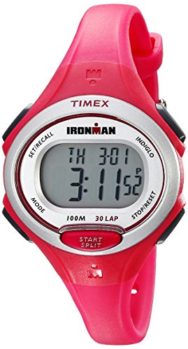 Timex Women's TW5K903009J Ironman Essential 30 Pink Resin Strap Watch