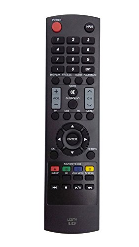 New GJ221 Remote for Sharp LED HDTV TV LC-32D59U LC-32D59 LC-42D69U LC-42D69 SVD-3815 LC-32LE440U LC-32SV29 LC-32SV29U LC-42SV49 LC-42SV49U LC-46SV50 LC-46SV50U LC-50LE440 LC-50LE440U LC-26SV490U