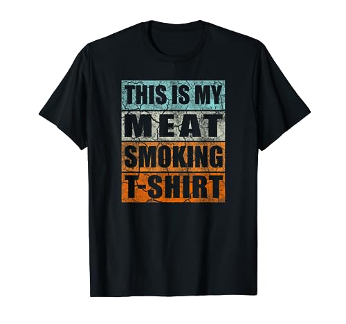 BBQ Smoker Themed Retro - Vintage My Meat Smoking T-Shirt
