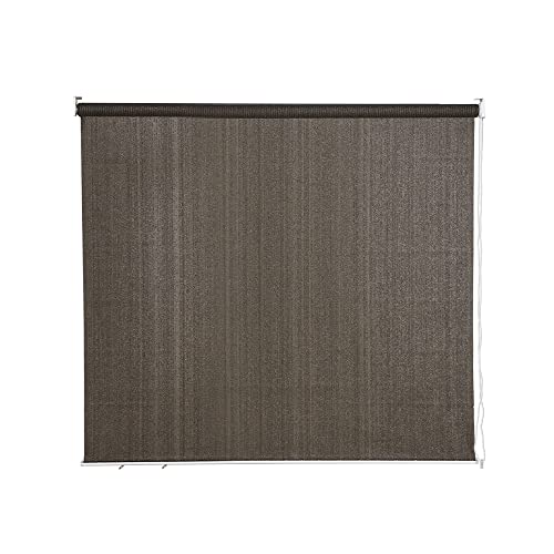 PHI VILLA Outdoor Patio Sun Shade Roller Shade 6ft by 6ft, Patio Shade for Porch, Coffee