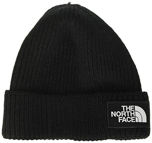 THE NORTH FACE TNF Logo Box Cuffed Beanie - Regular Fit, TNF Black, One Size Regular