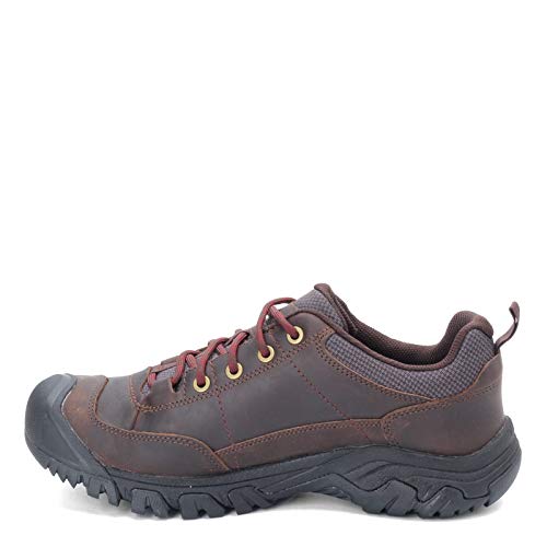 KEEN Men's Targhee 3 Oxford Casual Hiking Shoes, Dark Earth/Mulch, 12