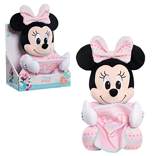 Disney Baby 11-inch Hide-and-Seek Minnie Mouse Interactive Plush, Kids Toys for Ages 09 Month by Just Play