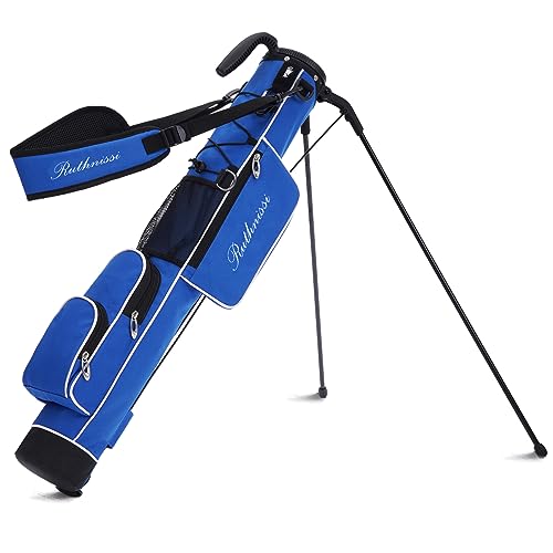 Golf Stand Bag, Lightweight Golf Easy Carry Bag with Padded Strap，Durable Pitch n Putt Golf Bag, Practice Ranger Sunday Golf Bag for Men&Women