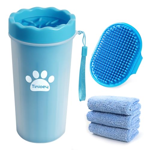 Tinioey Dog Paw Cleaner Large Breed, Paw Washer for Large Dogs, Dog Foot Washer Pet Paw Cleaner Paw Buddy Paw Scrubber Paw Plunger