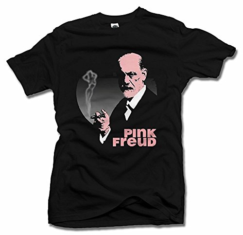 Pink Freud Funny 2X Black Men's Tee (6.1oz)