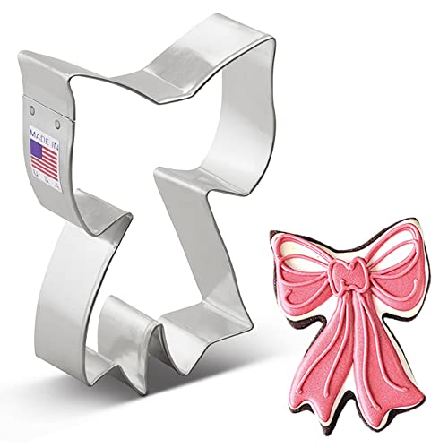 Ribbon Bow Cookie Cutter 4' Made in USA by Ann Clark