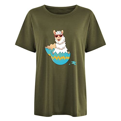 Ashowlaco Plus Size Easter Shirts Easter Crewneck Sweatshirt Easter Matching Family Outfits My First Easter Shirt Green