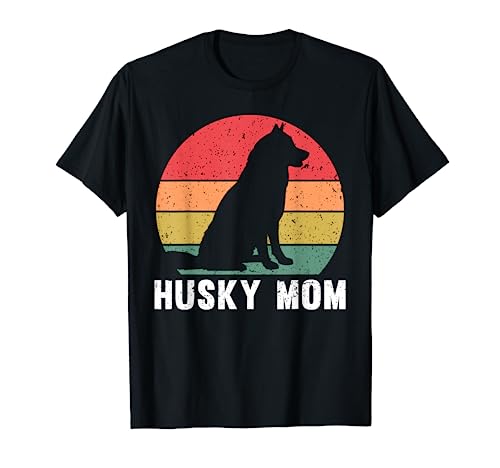 Best Husky Design For Mom Women Siberian Husky Dog Lovers T-Shirt