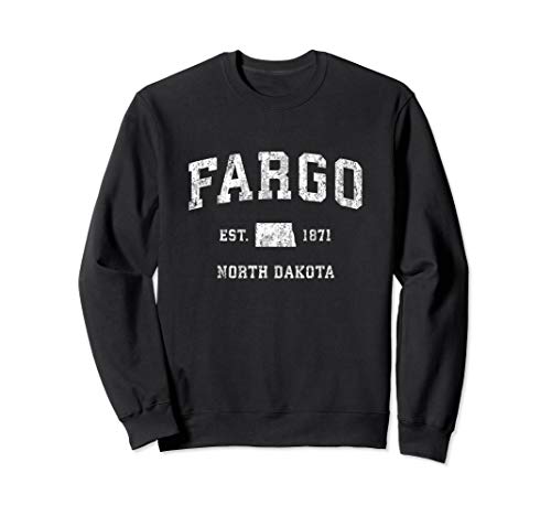 Fargo North Dakota ND Vintage Athletic Sports Design Sweatshirt