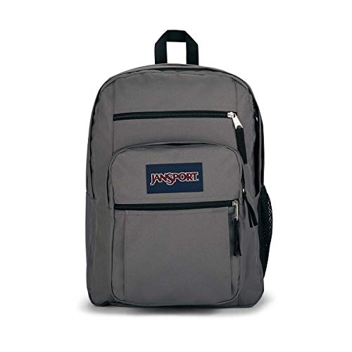 JanSport Laptop Backpack, Graphite Grey - Computer Bag with 2 Compartments, Ergonomic Shoulder Straps, 15” Laptop Sleeve, Haul Handle - Rucksack