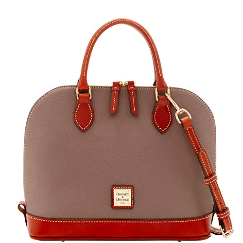 Dooney & Bourke Handbag, Pebble Grain Zip Zip Satchel - Elephant