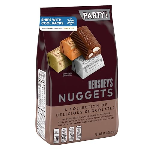 HERSHEY'S NUGGETS Assorted Chocolate, Easter Candy Party Pack, 31.5 oz