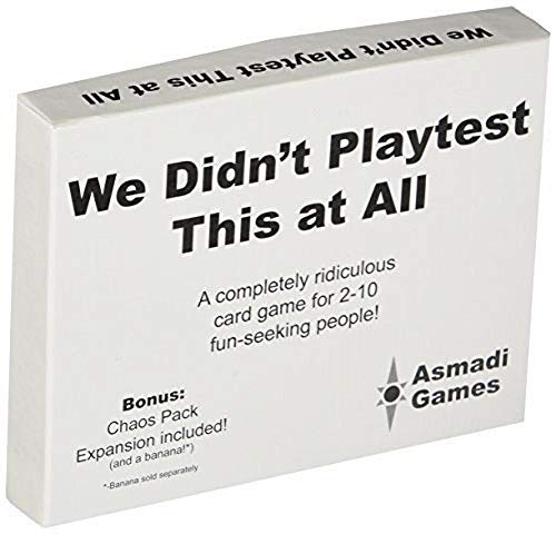 Asmadi Games We Didn't Playtest This at All - with Chaos Pack