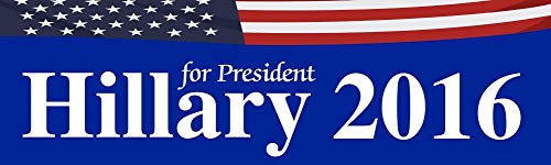 HZ Graphics Magnet Hillary Clinton for President 2016 Elections Vinyl Magnetic Car Bumper Magnet Sticker 5'