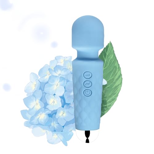 LUMIO Body Back Relaxation Massager - Mini - Travel - 9 Speeds 19 Modes - for Back - Foot - Arm Muscle Relaxation (Blue)