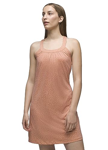 prAna Women's Standard Cantine Dress, Cloud Blush Spots, Large