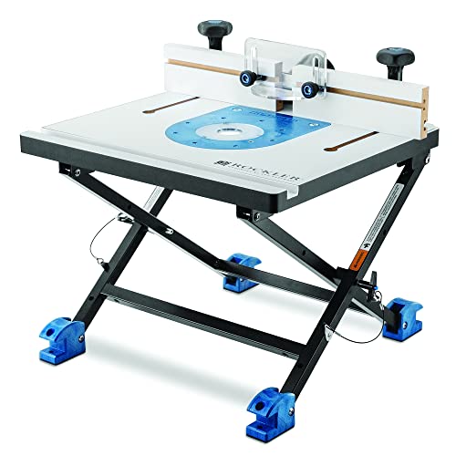 Rockler Convertible Benchtop Router Table – Convertible Routers for Woodworking Fits Most Routers – Unique Base Design Router Table – Benchtop Wood Router Includes 4 Modes in 1 Table