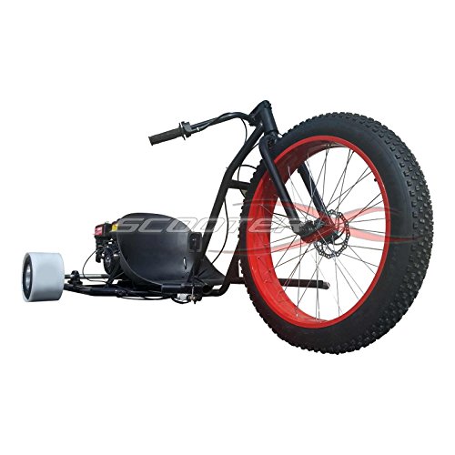 Motorized Drift Trike 6.5 HP 40 MPH - RED Wheel [533]