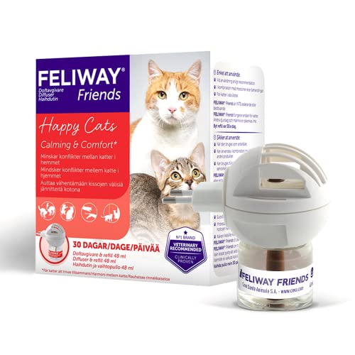 Feliway Friends fragrance emitter - for cat - brings harmony to the home - natural for cats - 1 fragrance emitter 48 ml