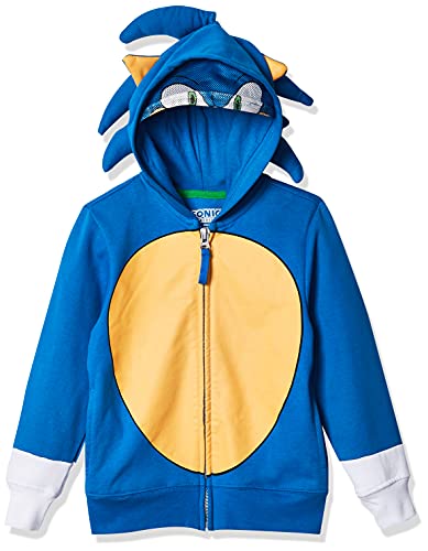 SEGA unisex child Sonic the Hedgehog Costume Hoodie Hooded Sweatshirt, Royal, 14-16 US