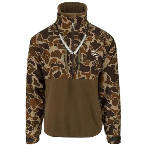 Drake Waterfowl Guardian Flex Fleece Eqwader 1/4 Zip Old School Xlarge
