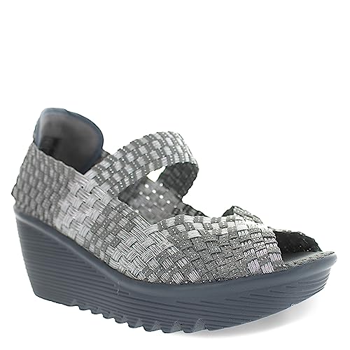 Bernie Mev Women's, Halle Sandal Silver Gray 39 M